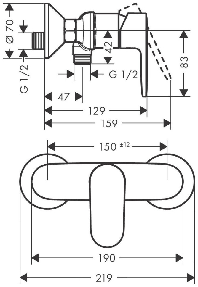 Смеситель Hansgrohe Vernis Blend 71640000 Смеситель Hansgrohe Vernis Blend 71640000