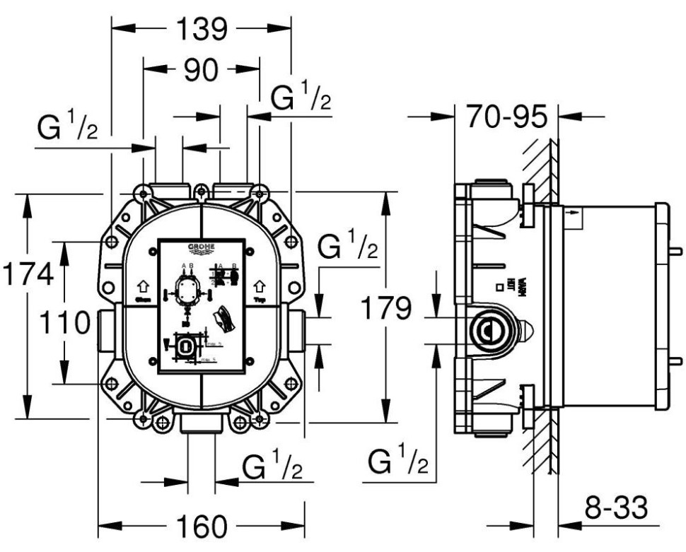 Смеситель Grohe Rapido T 35500000 Смеситель Grohe Rapido T 35500000
