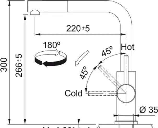 Смеситель Franke Smart Glenda 115.0706.986