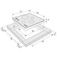 Варочная панель Krona PARTITA 60 IX