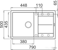 Кухонная мойка Elleci Unico 300 G68 Bianco