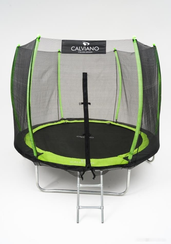 Батут Calviano Outside Master Green 252 см - 8ft (внешняя сетка, с лестницей) Батут Calviano Outside Master Green 252 см - 8ft (внешняя сетка, с лестницей)