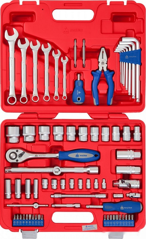 Универсальный набор инструментов Мастак 0-072C (72 предмета) Универсальный набор инструментов Мастак 0-072C (72 предмета)