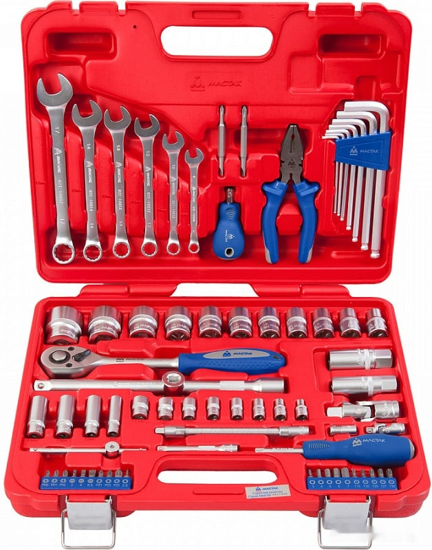 Универсальный набор инструментов Мастак 0-072C (72 предмета) Универсальный набор инструментов Мастак 0-072C (72 предмета)