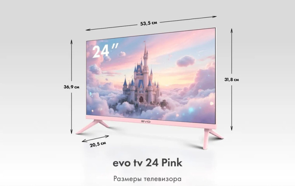 Телевизор Evo TV 24 Pink TD0055864RU