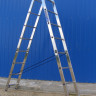 Лестница-стремянка Алюмет двухсекционная универсальная 5210 2x10 Лестница-стремянка Алюмет двухсекционная универсальная 5210 2x10
