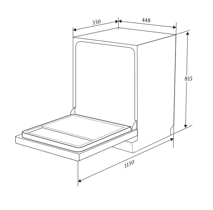 Посудомоечная машина ZUGEL ZDI458 Посудомоечная машина ZUGEL ZDI458