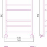 Полотенцесушитель Стилье Аксиома-20 800х500 00662-8050 Полотенцесушитель Стилье Аксиома-20 800х500 00662-8050