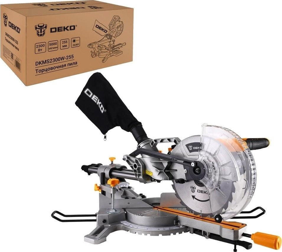 Торцовочная пила Deko DKMS2300W-255 Laser 083-1093