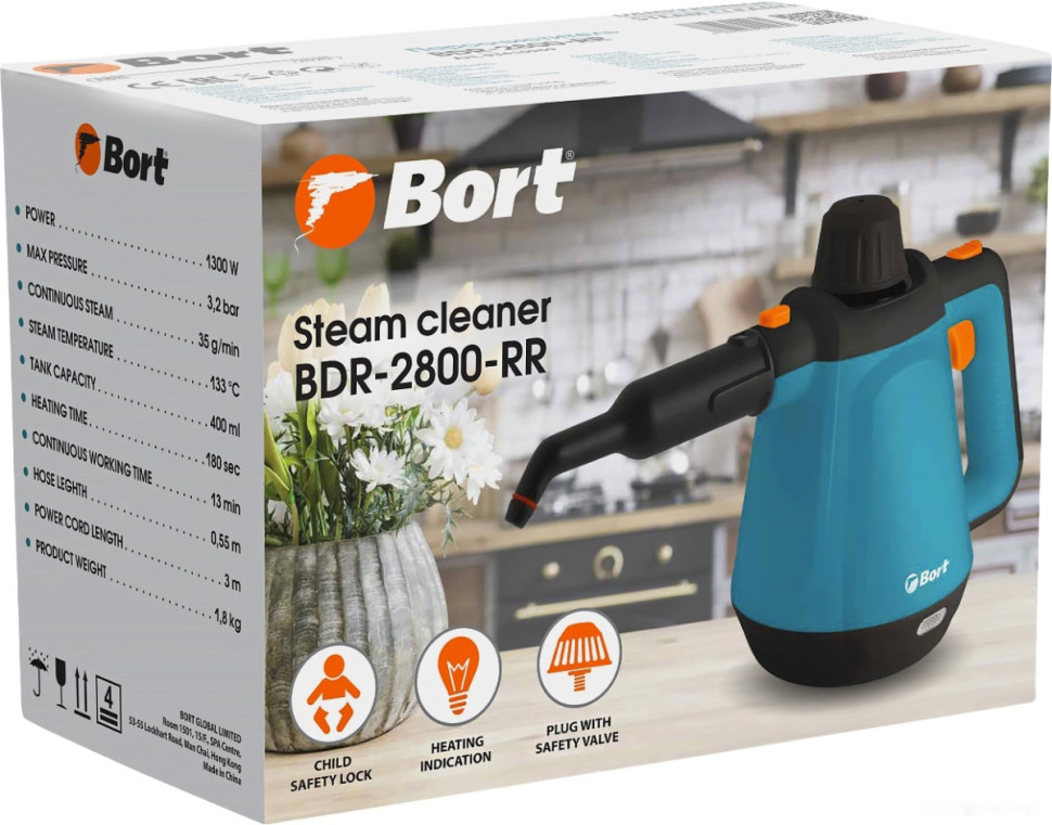 Пароочиститель BORT BDR-2800-RR Пароочиститель BORT BDR-2800-RR
