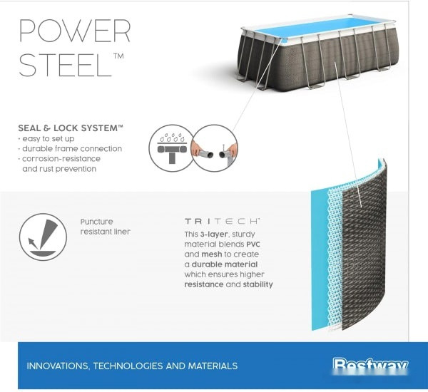 Бассейн Bestway Power Steel 56998 (549x274x122) Бассейн Bestway Power Steel 56998 (549x274x122)