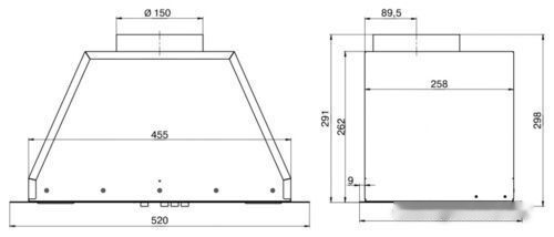 Вытяжка Elikor Врезной блок 52П-400-П3Д (белый) Вытяжка Elikor Врезной блок 52П-400-П3Д (белый)