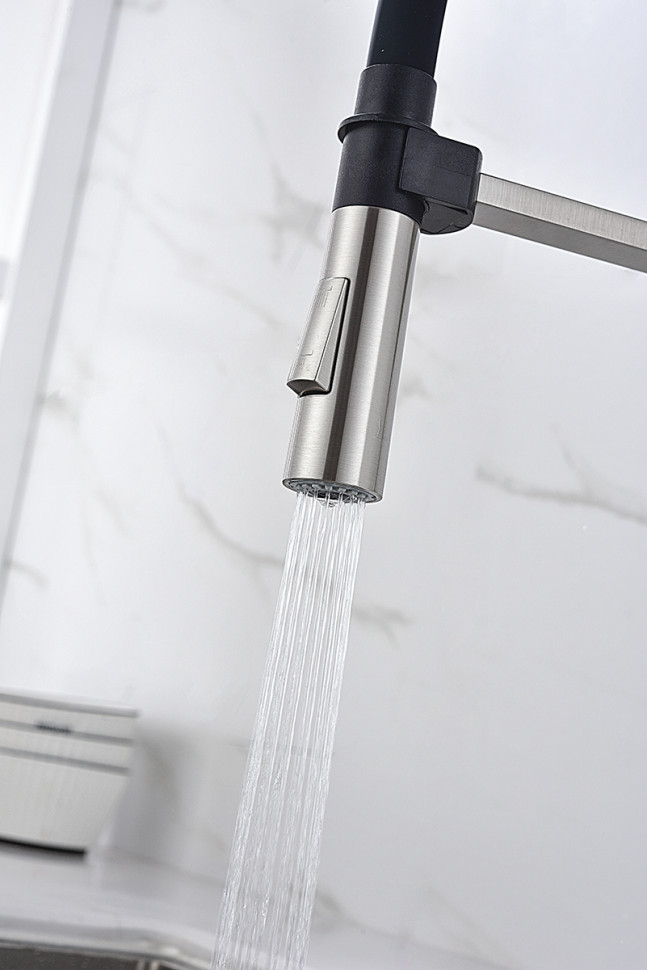 Смеситель Paulmark Halt HA214021-NI (черный/никель) Смеситель Paulmark Halt HA214021-NI (черный/никель)