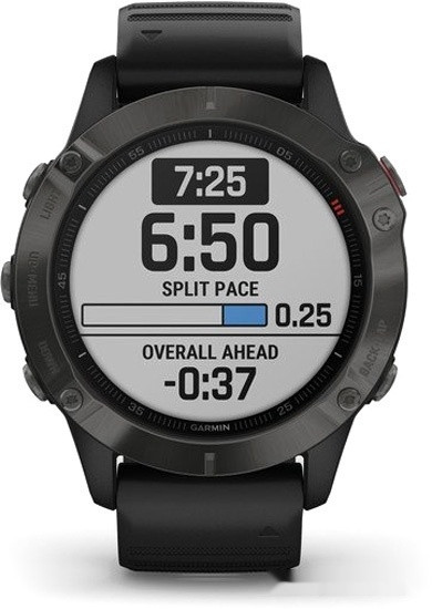 Умные часы Garmin Fenix 6 Sapphire (серый/черный)