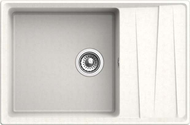 Кухонная мойка GranFest GF-LV-760L (белый) Кухонная мойка GranFest GF-LV-760L (белый)