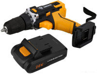 Дрель-шуруповерт Deko DKCD20FU-Li SET 63 063-4103 (с 2-мя АКБ, кейс, набор оснастки)