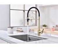 Смеситель Paulmark Magneto One Ma213188-SBG (золото/светлое брашированное золото)