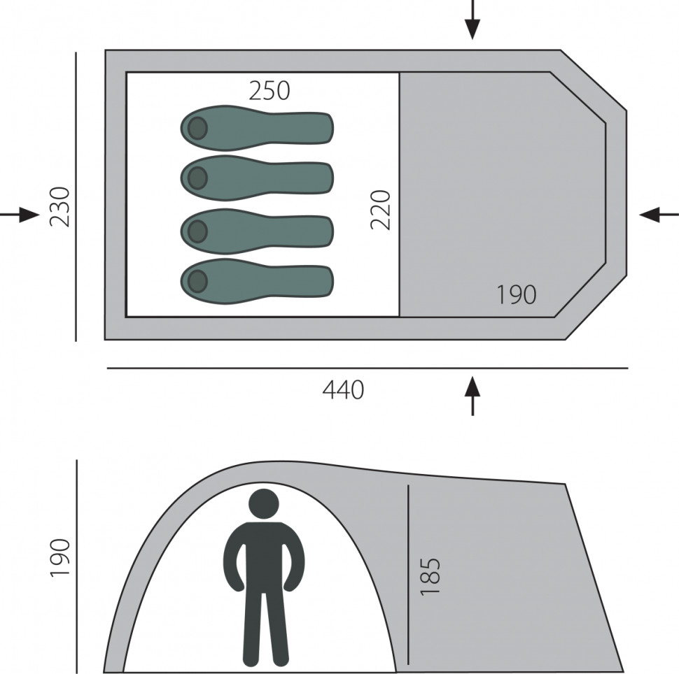 Палатка BTrace Osprey 4 Палатка BTrace Osprey 4