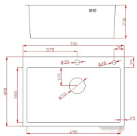 Кухонная мойка Avina HM7048 (нержавеющая сталь)