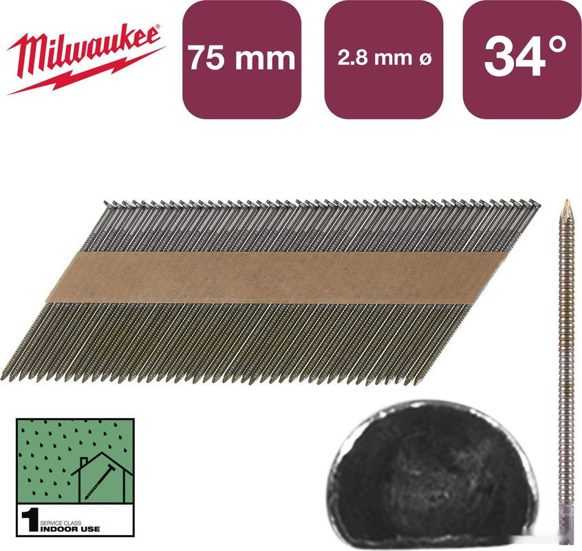 Гвозди для пистолета Milwaukee 4932492602 (2200 шт)