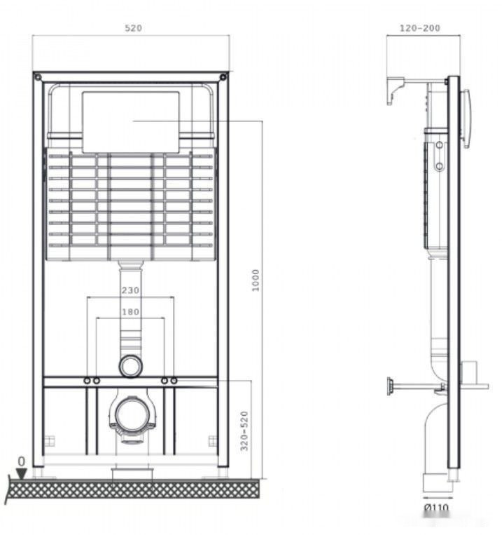 Система инсталляции Pestan Sava Fix Slim SET40006473 Система инсталляции Pestan Sava Fix Slim SET40006473