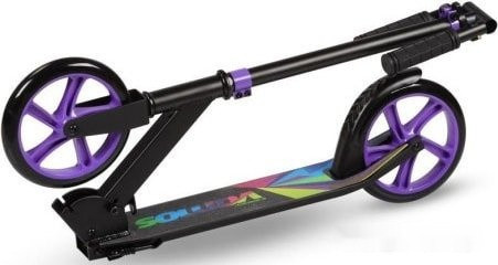 Самокат Indigo Vamos IN054 (черный/фиолетовый) Самокат Indigo Vamos IN054 (черный/фиолетовый)