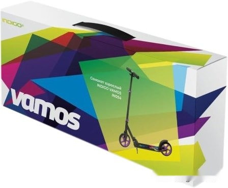 Самокат Indigo Vamos IN054 (черный/фиолетовый) Самокат Indigo Vamos IN054 (черный/фиолетовый)