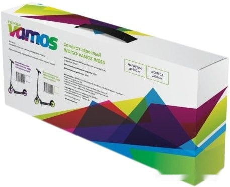 Самокат Indigo Vamos IN054 (черный/фиолетовый) Самокат Indigo Vamos IN054 (черный/фиолетовый)