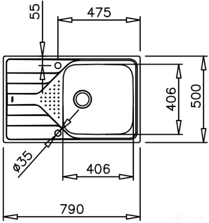 Кухонная мойка Teka Universe 50 T-XP 1B 1D MAX MCTXT Кухонная мойка Teka Universe 50 T-XP 1B 1D MAX MCTXT