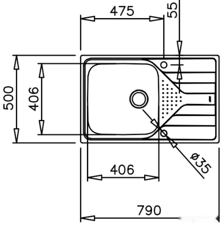 Кухонная мойка Teka Universe 50 T-XP 1B 1D MAX MCTXT Кухонная мойка Teka Universe 50 T-XP 1B 1D MAX MCTXT