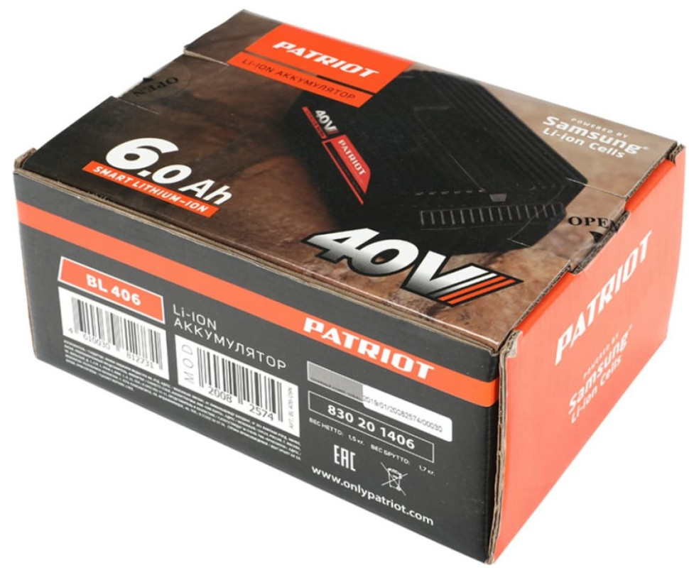 Аккумулятор для инструмента Patriot BL 406 Аккумулятор для инструмента Patriot BL 406