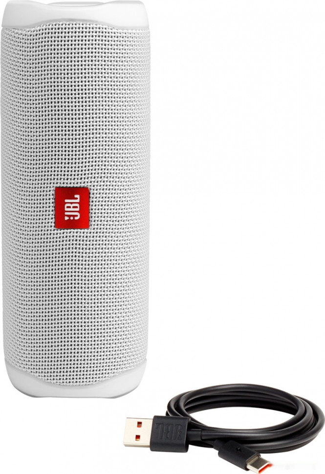 Портативная акустика JBL Flip 5 (белый) Портативная акустика JBL Flip 5 (белый)