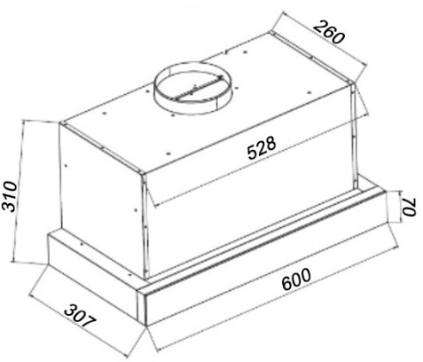 Вытяжка GrandGermes Toledo GC Auto 60 (черный)