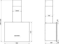 Вытяжка Elikor Метеорит 60П-700-Э4Д 195948 (черный с серебром)
