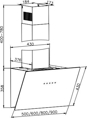 Вытяжка Zorg Nero 1260 60 S (черный) Вытяжка Zorg Nero 1260 60 S (черный)