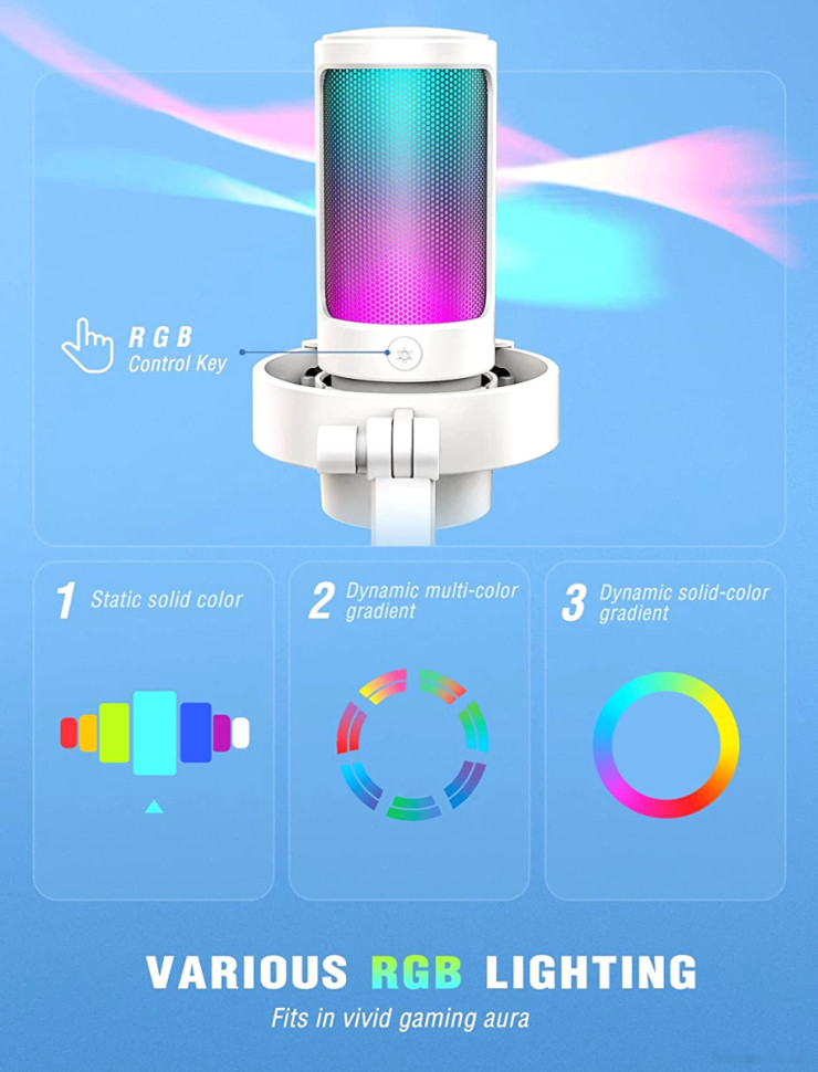 Проводной микрофон FIFINE A8 (белый) Проводной микрофон FIFINE A8 (белый)