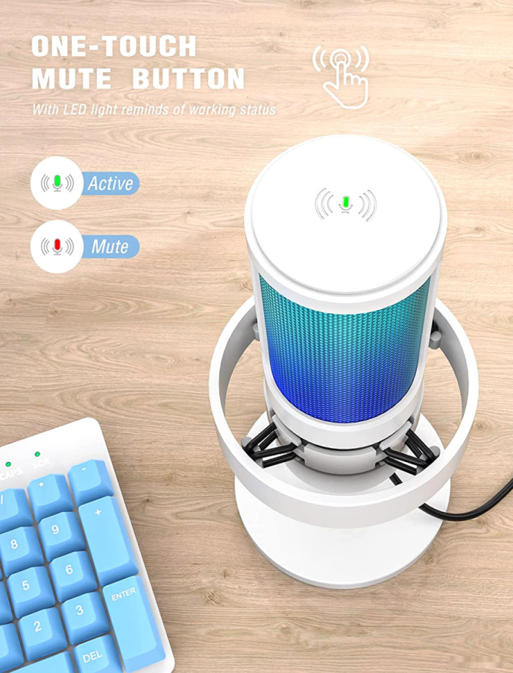 Проводной микрофон FIFINE A8 (белый) Проводной микрофон FIFINE A8 (белый)