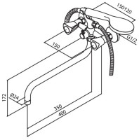 Смеситель RedBlu Object 349500000