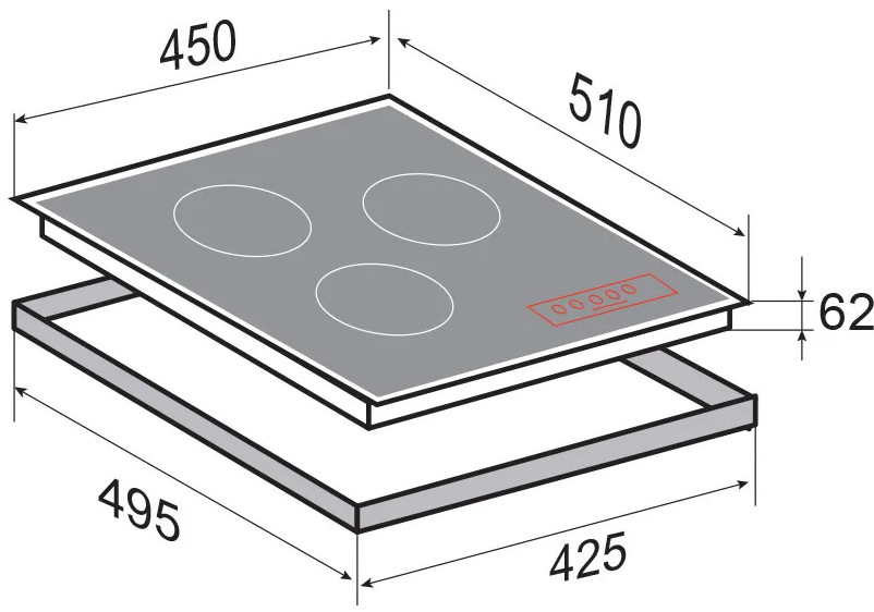 Варочная панель Zigmund & Shtain CI 33.4 W Варочная панель Zigmund & Shtain CI 33.4 W