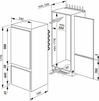 Холодильник с нижней морозильной камерой Hansa BK316.3AA