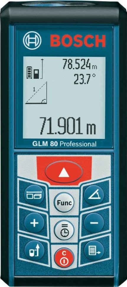 Лазерный дальномер Bosch GLM 80 Professional (0601072300)