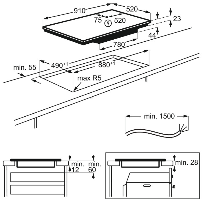 Варочная панель Electrolux EIV 9467 Варочная панель Electrolux EIV 9467