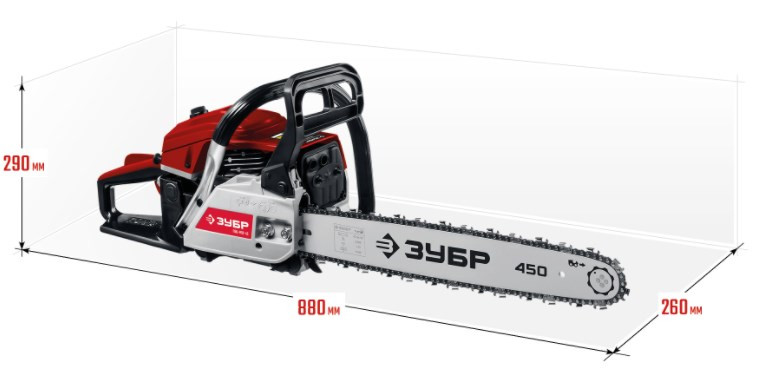 Бензопила ЗУБР ПБЦ-М52-45 Бензопила ЗУБР ПБЦ-М52-45