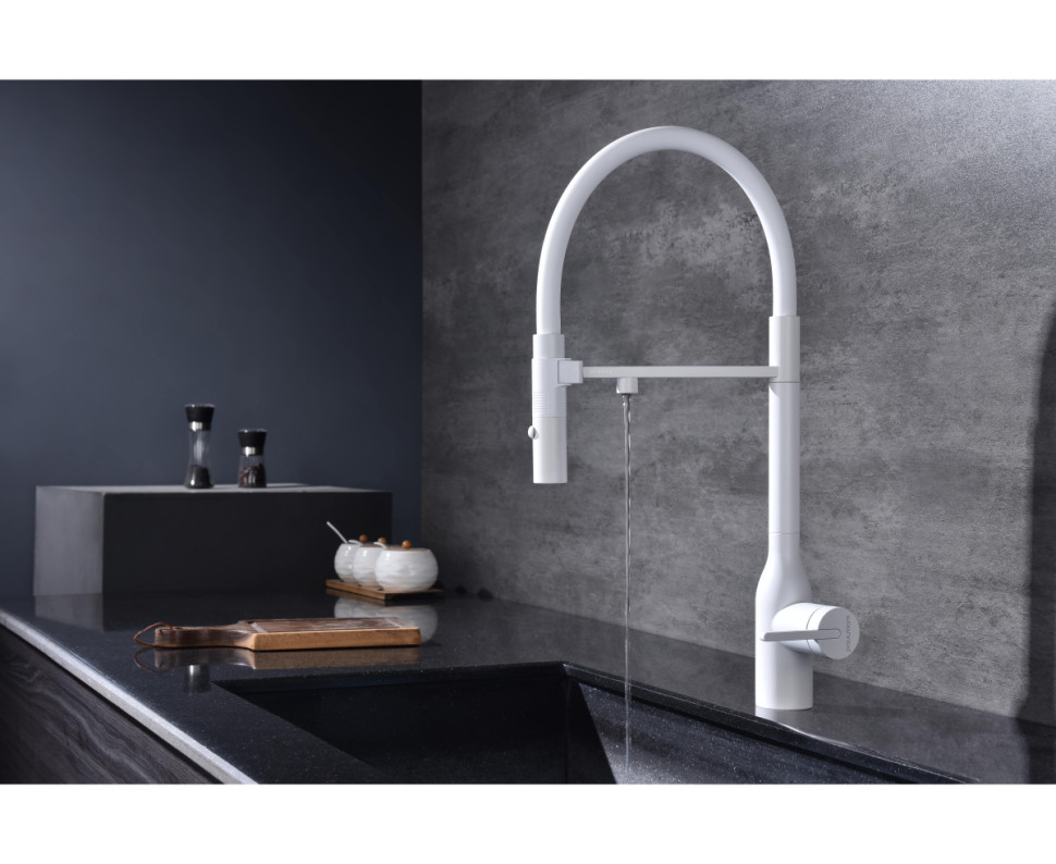 Смеситель Paulmark Magneto One Ma213188-WH (белый/белый матовый)