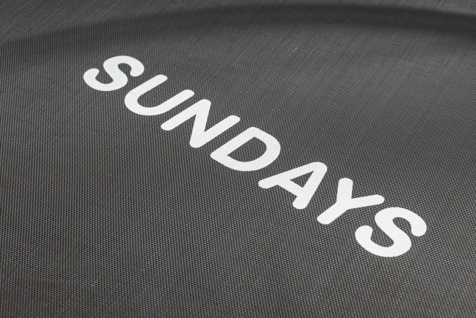 Батут Sundays Favorite Premium 8FT (голубой, с сеткой, с лестницей)