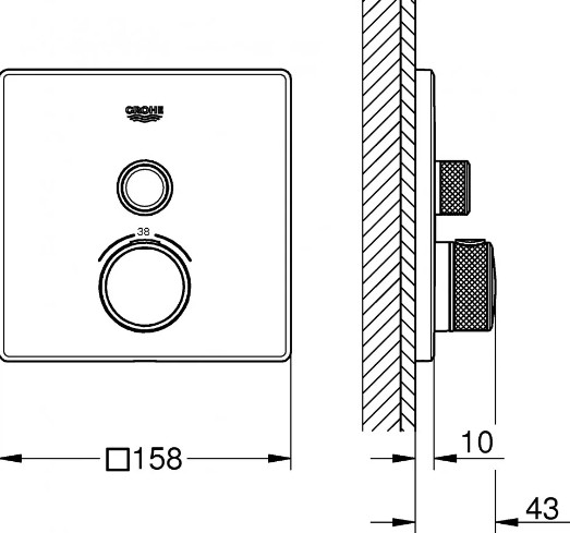 Смеситель Grohe SmartControl 29149000 Смеситель Grohe SmartControl 29149000