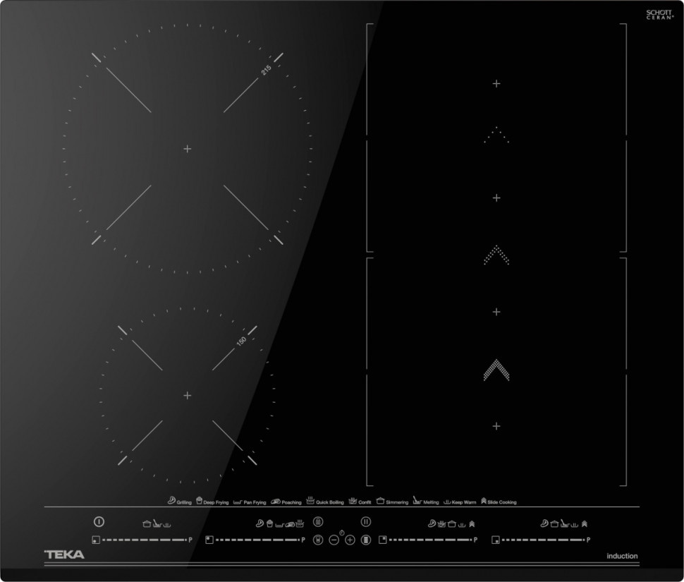 Варочная панель Teka Flex MasterSense Slide Cooking IZS 66800 MST (черный)