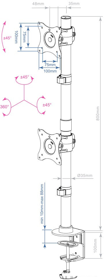 Кронштейн Arm Media LCD-T43 Кронштейн Arm Media LCD-T43