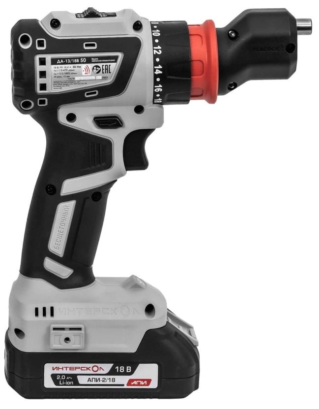 Аккумуляторная дрель-шуруповерт Интерскол Комби ДА-13/18В 50 (776.2.2.79) Аккумуляторная дрель-шуруповерт Интерскол Комби ДА-13/18В 50 (776.2.2.79)