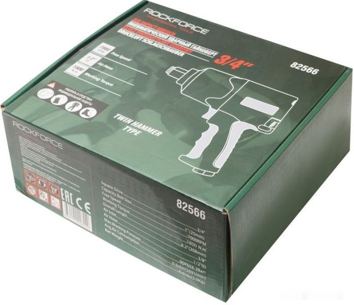Пневмогайковерт RockForce RF-82566 Пневмогайковерт RockForce RF-82566